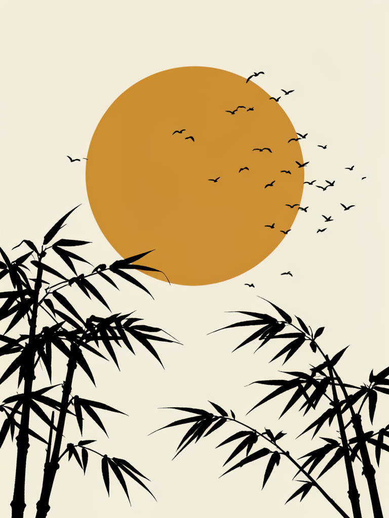 Eastern sunset artwork by Pieter