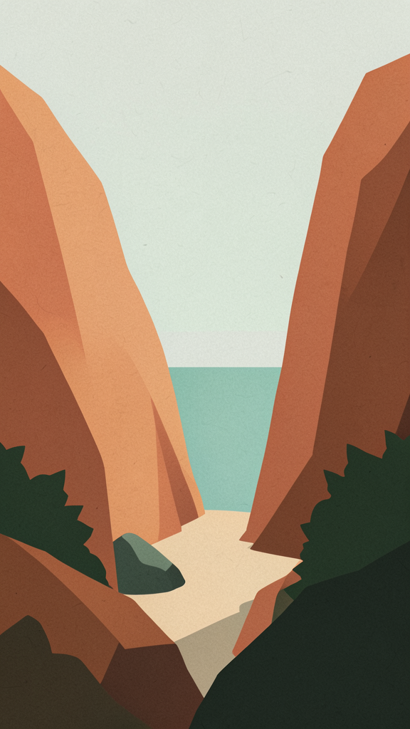 Cliffs and rubble by Crystal